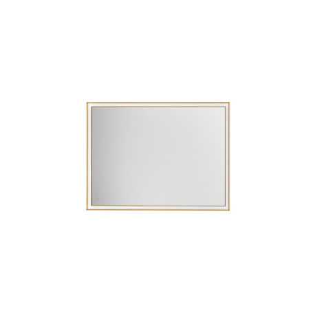 Lustro LED Broma 80x60cm, Złota Rama | Decolab24