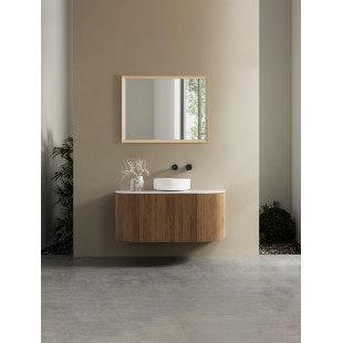 Lustro LED Broma 80x60cm, Złota Rama | Decolab24