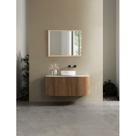 Lustro LED Broma 80x60cm, Złota Rama | Decolab24