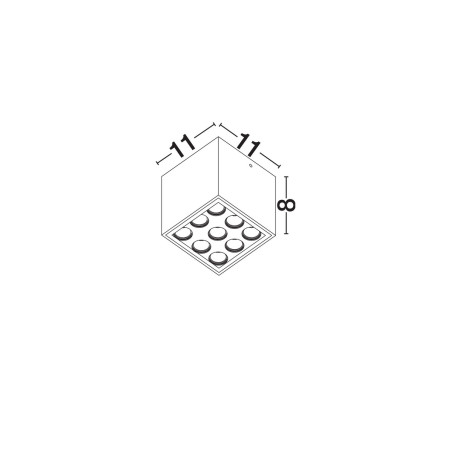 Plafon ogrodowy Jaxi LED antracyt | Decolab24