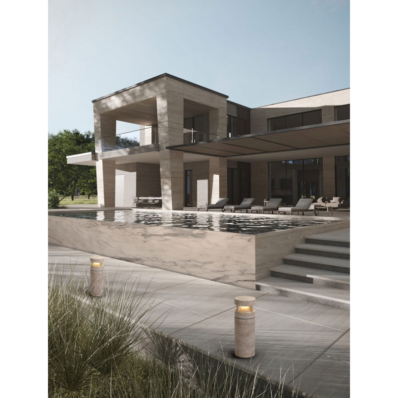 Lampa zewnętrzna Malba LED - Elegancki trawertyn | Decolab24