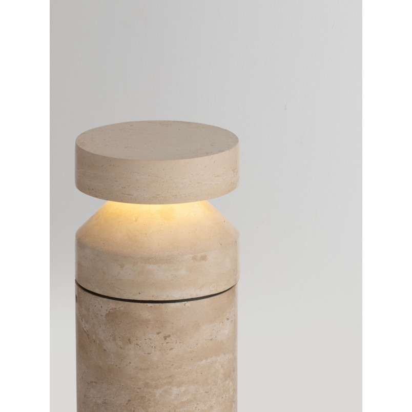 Lampa zewnętrzna Malba z trawertynu | Decolab24
