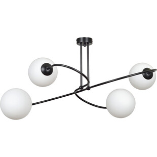 Lampa sufitowa szklane kule Selbi IV 74 czarno-biała marki Emibig