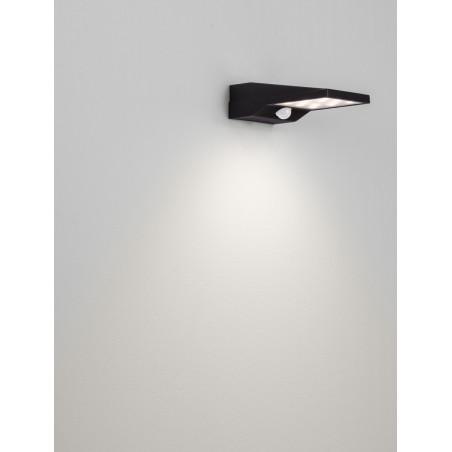 Kinkiet solarny Sotrek LED 3000K czarny - czujnik ruchu