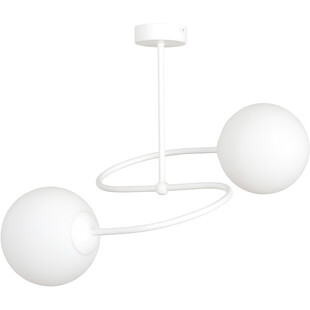 Lampa sufitowa szklane kule Selbi II 44 biała marki Emibig