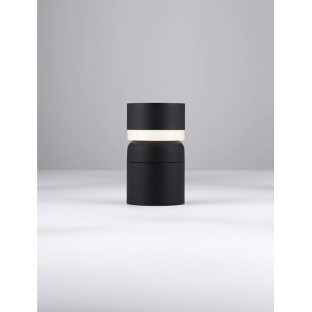 Słupek ogrodowy LED Raip - nowoczesny design, 25cm, czarny mat