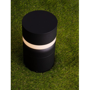 Słupek ogrodowy LED Raip - nowoczesny design, 25cm, czarny mat
