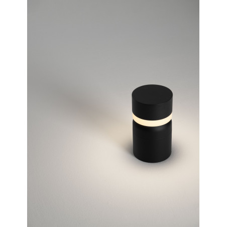 Słupek ogrodowy LED Raip - nowoczesny design, 25cm, czarny mat