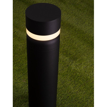 Słupek ogrodowy LED Raip - Nowoczesny design, 65cm, Czarny Mat