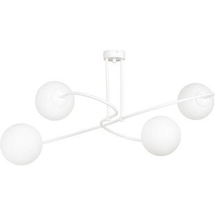 Lampa sufitowa szklane kule Selbi IV 74 biała marki Emibig