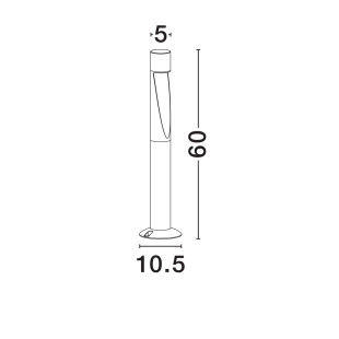 Lampa zewnętrzna Onip LED antracyt - Decolab24 | 60cm