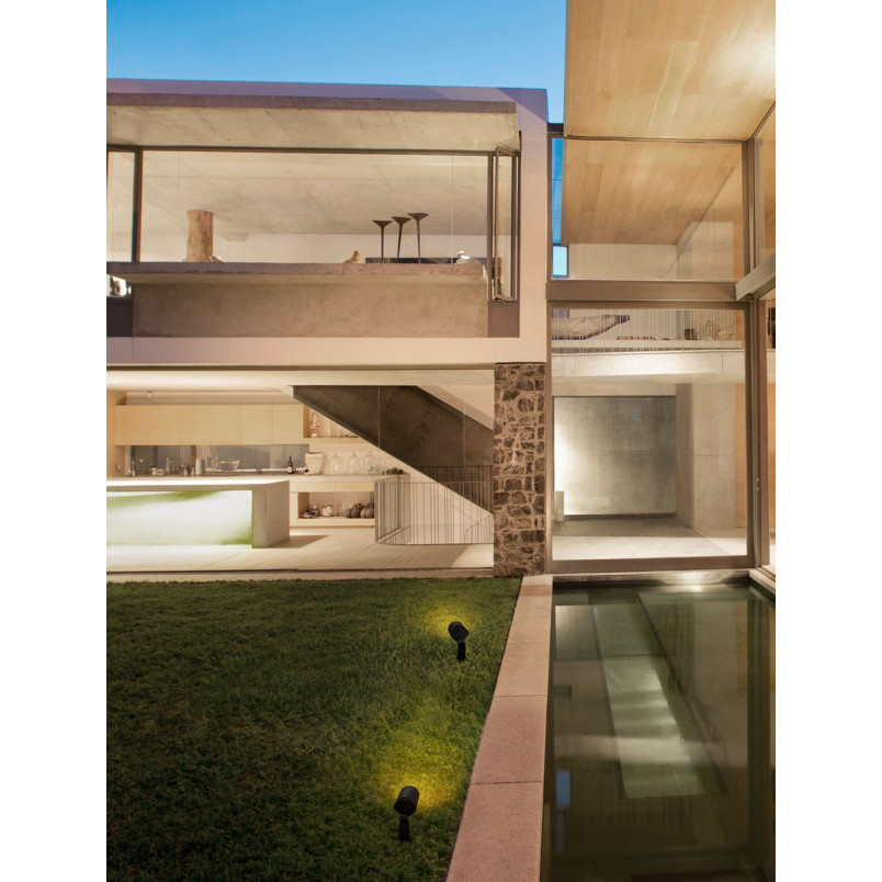 Reflektor ogrodowy Pispy | Regulowany, Czarny | Decolab24