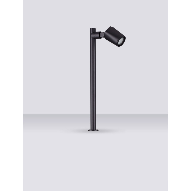 Słupek ogrodowy Pispy 50cm - Regulowany, Czarny | Decolab24