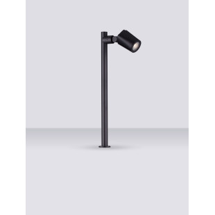 Słupek ogrodowy Pispy 50cm - Regulowany, Czarny | Decolab24