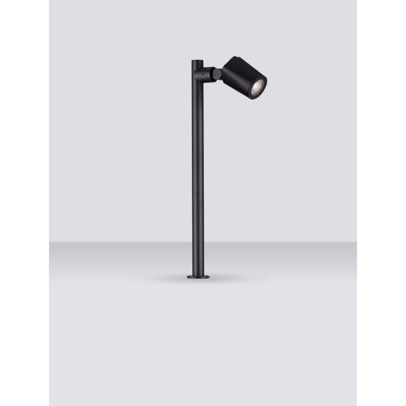Słupek ogrodowy Pispy 50cm - Regulowany, Czarny | Decolab24