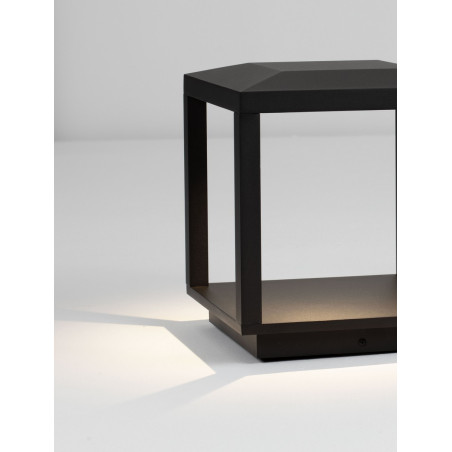 Lampa Virpe LED - Stojąca, Czarna, 26cm | Decolab24