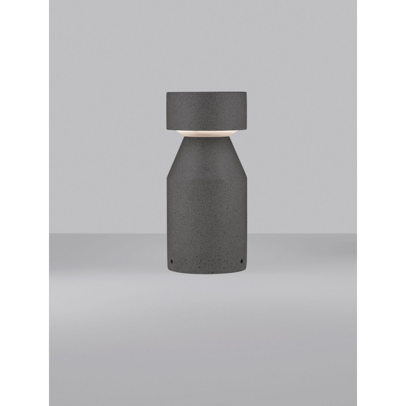 Słupek ogrodowy Lupa LED - Decolab24 | 3000K, Beton, Czarny