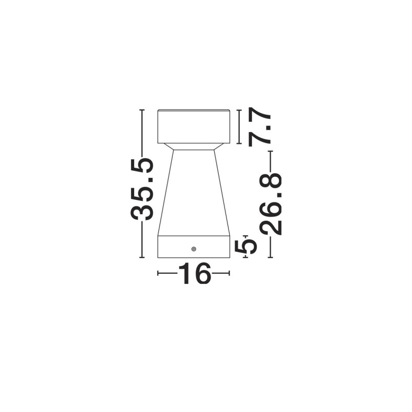 Słupek ogrodowy Lupa LED - Decolab24 | 3000K, Beton, Czarny