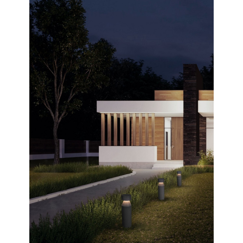 Słupek ogrodowy betonowy Lupa LED | Decolab24 - 3000K