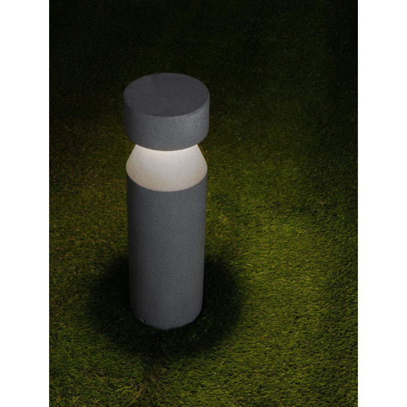 Słupek ogrodowy betonowy Lupa LED | Decolab24 - 3000K