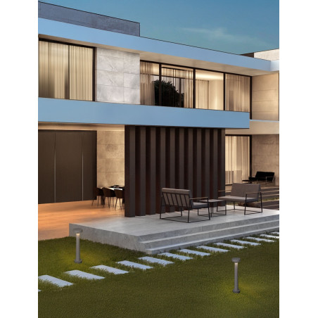 Lampa zewnętrzna Mirac LED - Betonowa, szara - Decolab24