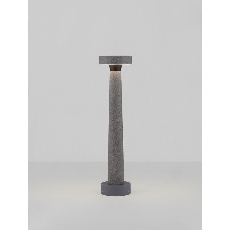 Lampa zewnętrzna Mirac LED - Betonowa, szara - Decolab24