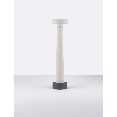 Lampa zewnętrzna betonowa Mirac LED - Decolab24 | Biała, 50cm