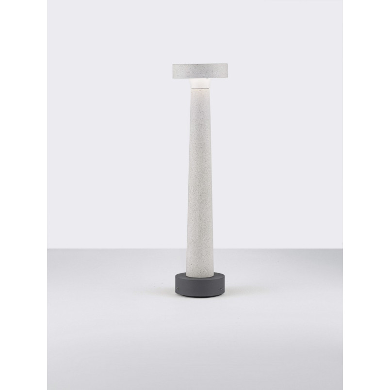 Lampa zewnętrzna betonowa Mirac LED - Decolab24 | Biała, 50cm