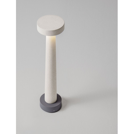 Lampa zewnętrzna betonowa Mirac LED - Decolab24 | Biała, 50cm