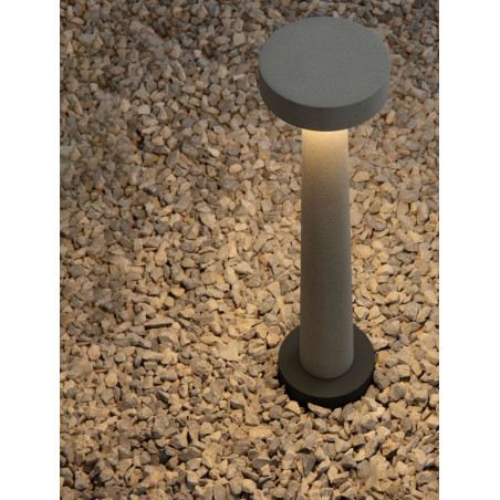 Lampa zewnętrzna betonowa Mirac LED - Decolab24 | Biała, 50cm