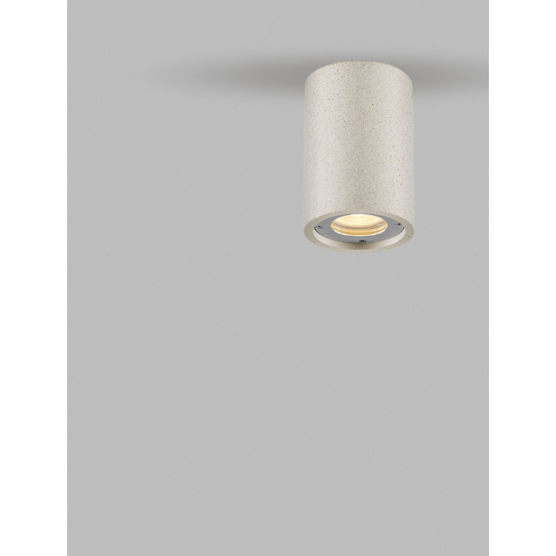 Lampa zewnętrzna Pirap - beton, biało-szara | Decolab24