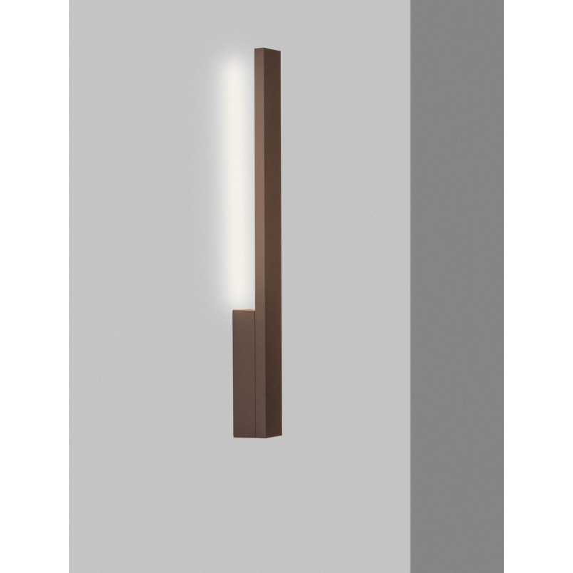 Kinkiet ogrodowy pionowy Sipsos LED - Decolab24 | Rdzawy, IP65