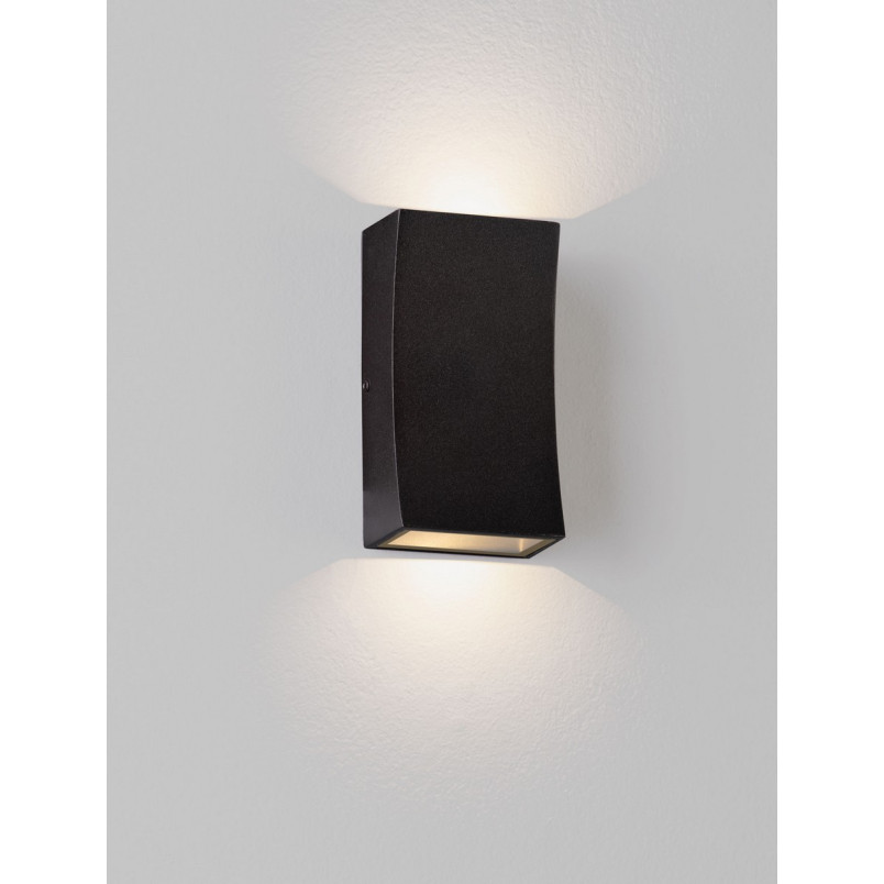 Lampa elewacyjna LED Bixo - czarna, oświetlenie góra/dół | Decolab24
