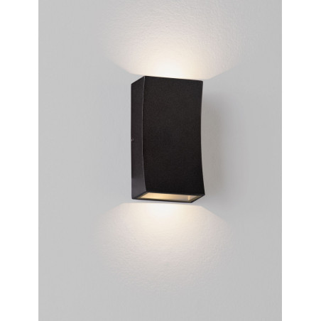 Lampa elewacyjna LED Bixo - czarna, oświetlenie góra/dół | Decolab24