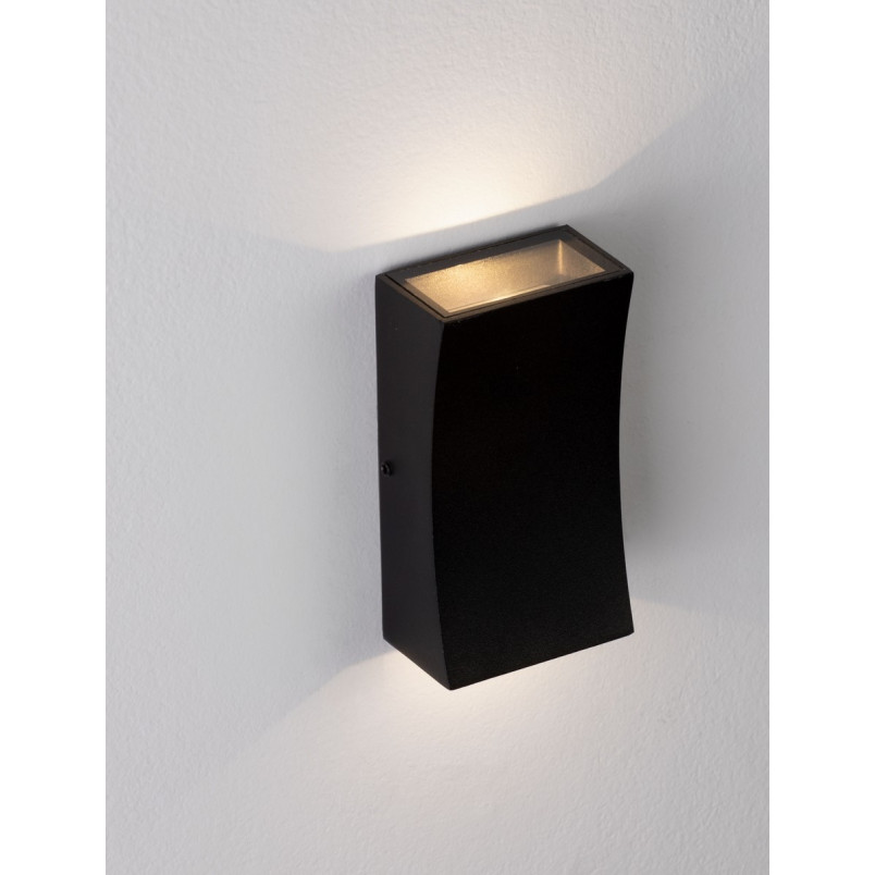 Lampa elewacyjna LED Bixo - czarna, oświetlenie góra/dół | Decolab24