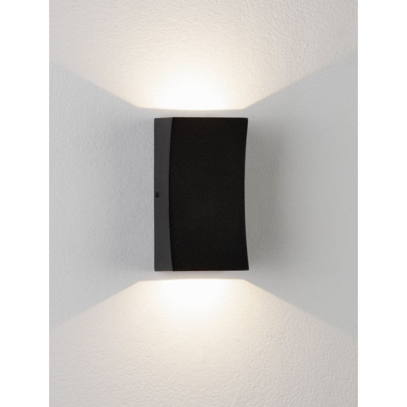 Lampa elewacyjna LED Bixo - czarna, oświetlenie góra/dół | Decolab24