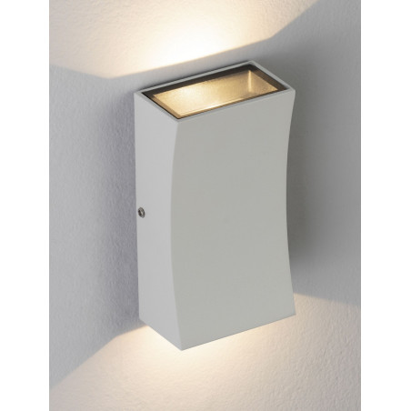 Lampa elewacyjna LED Bixo - biała, oświetlenie góra/dół | Decolab24