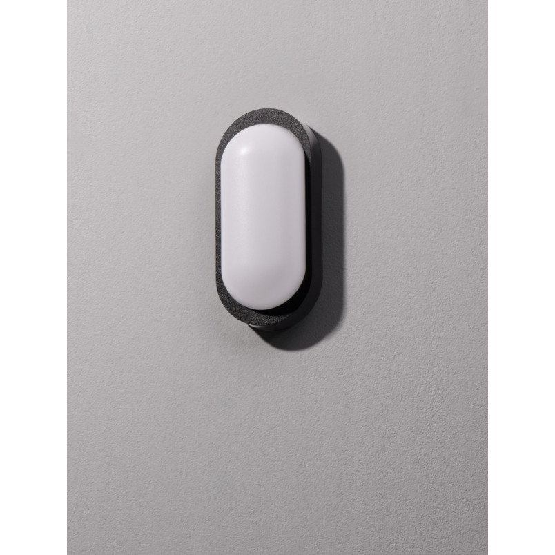 Lampa zewnętrzna Potilei LED - Owalna, Czarna | Decolab24