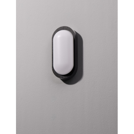 Lampa zewnętrzna Potilei LED - Owalna, Czarna | Decolab24