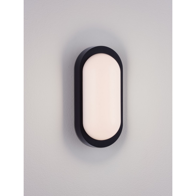 Lampa zewnętrzna Potilei LED - Owalna, Czarna | Decolab24