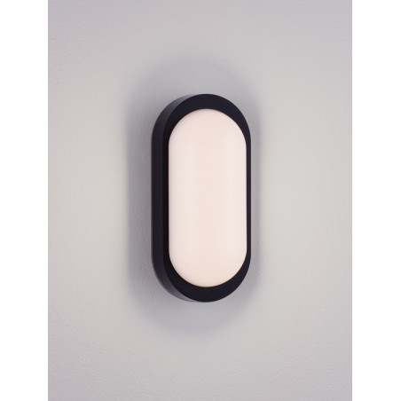 Lampa zewnętrzna Potilei LED - Owalna, Czarna | Decolab24