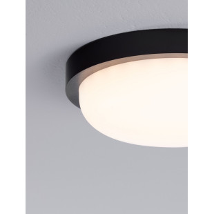 Plafon zewnętrzny LED Eorip - czarny, 23,5cm | Decolab24
