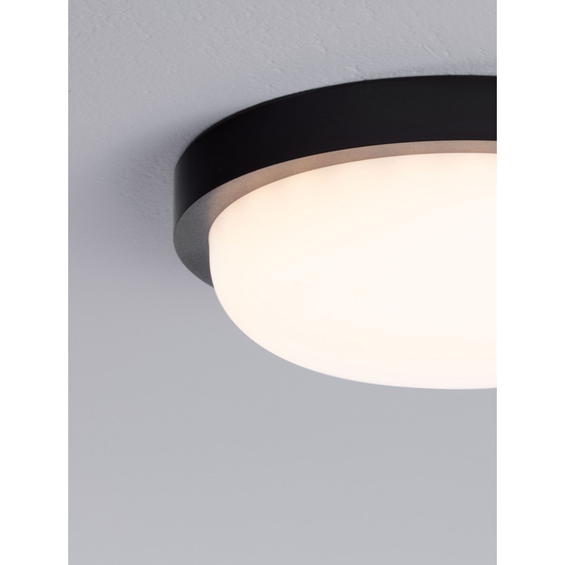Plafon zewnętrzny LED Eorip - czarny, 23,5cm | Decolab24
