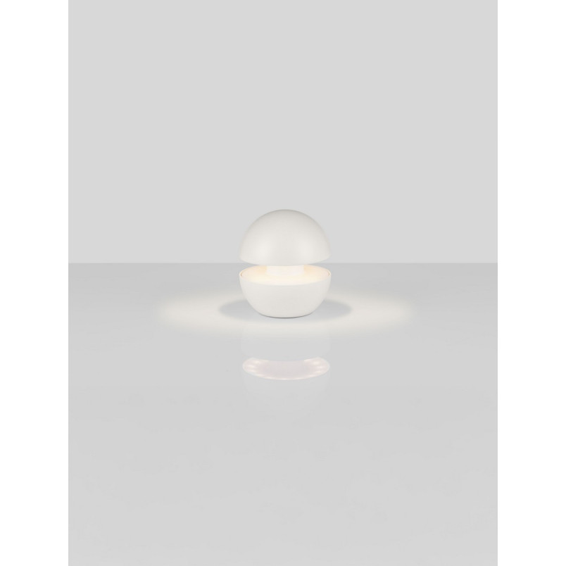 Lampa zewnętrzna LED Kula - Ściemniacz, Stolik, Biały Mat | Decolab24