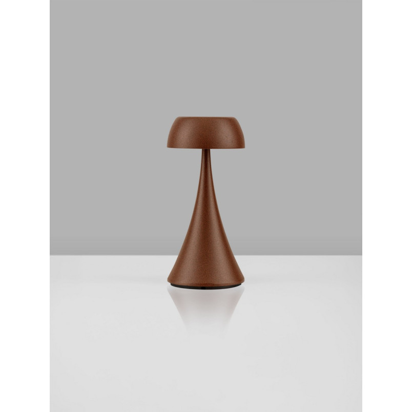 Lampa zewnętrzna Cypro LED rdzawa - bezprzewodowa, ściemniacz USB