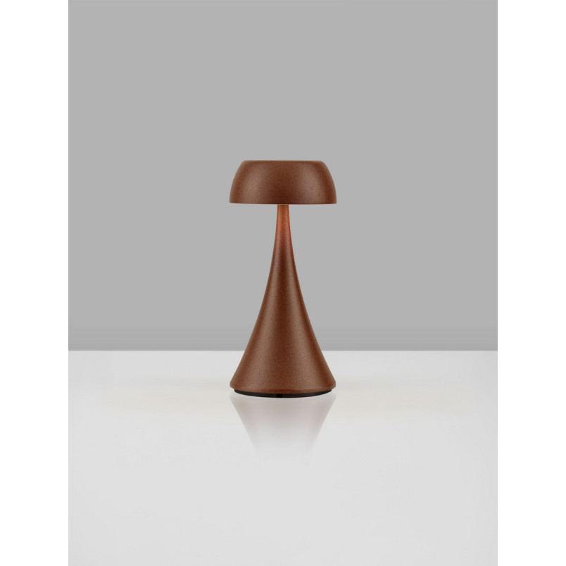Lampa zewnętrzna Cypro LED rdzawa - bezprzewodowa, ściemniacz USB