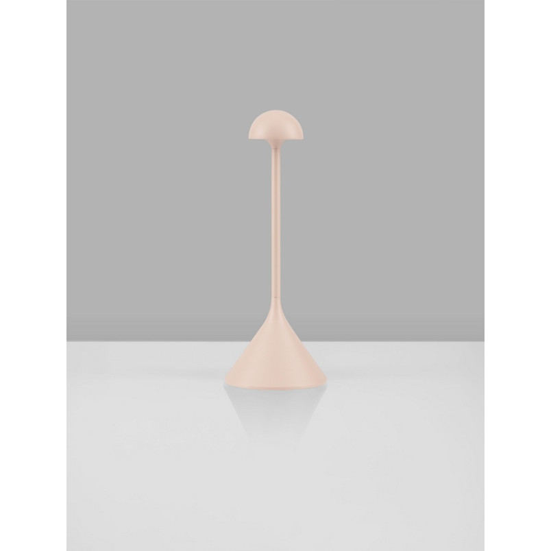 Lampa zewnętrzna LED Daltap - przenośna, USB, kremowa