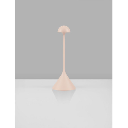 Lampa zewnętrzna LED Daltap - przenośna, USB, kremowa
