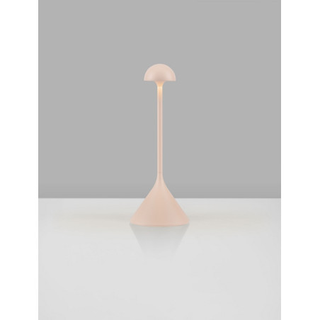 Lampa zewnętrzna LED Daltap - przenośna, USB, kremowa