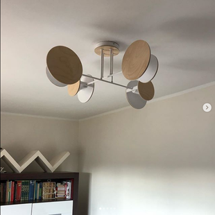 Lampa Zita IV - Skandynawska lampa sufitowa drewniana | Emibig